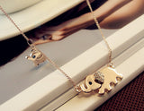 Cute Elephant Family Stroll Design - Current Jewelry Shop